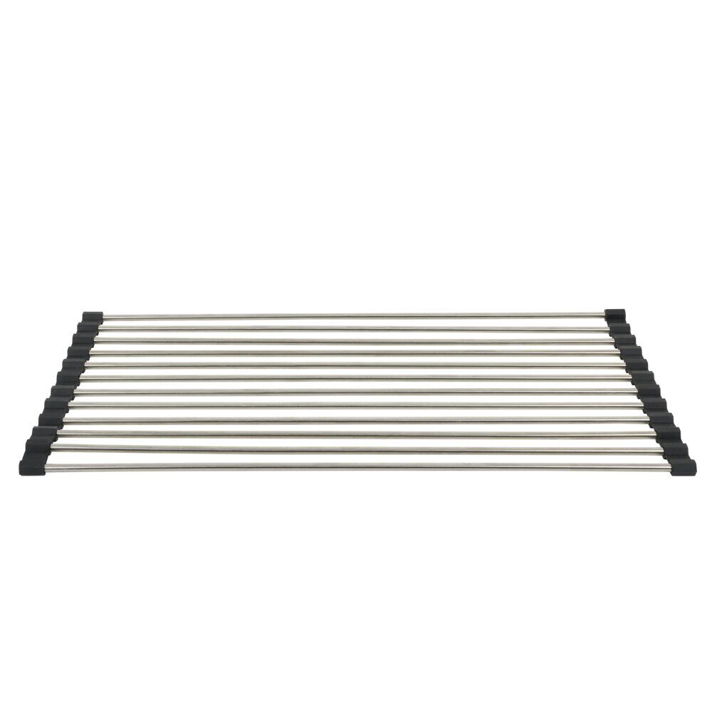 égouttoir en inox et silicone - L.46xl.24cm