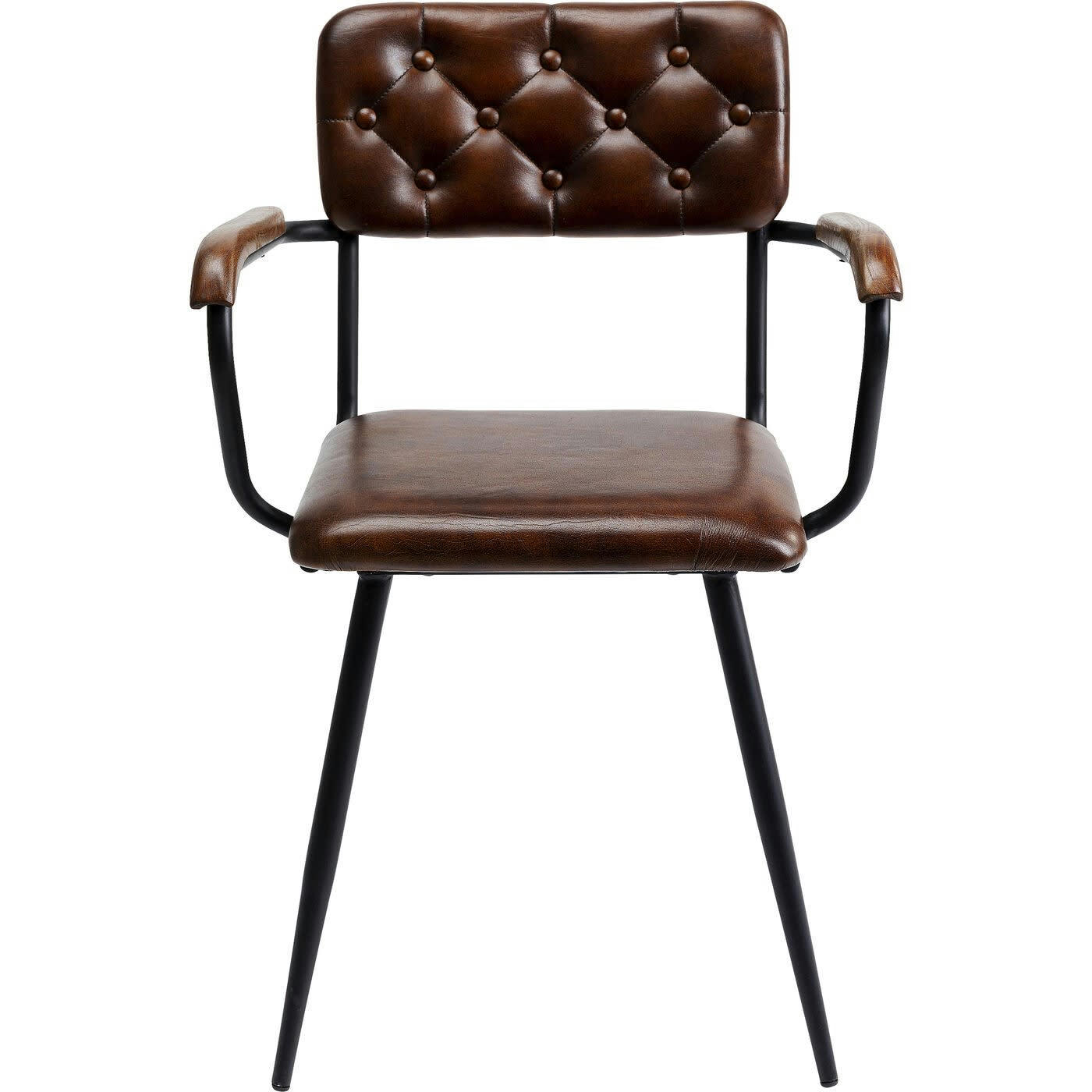 SALSA - Chaise avec accoudoirs Salsa marron Kare Design