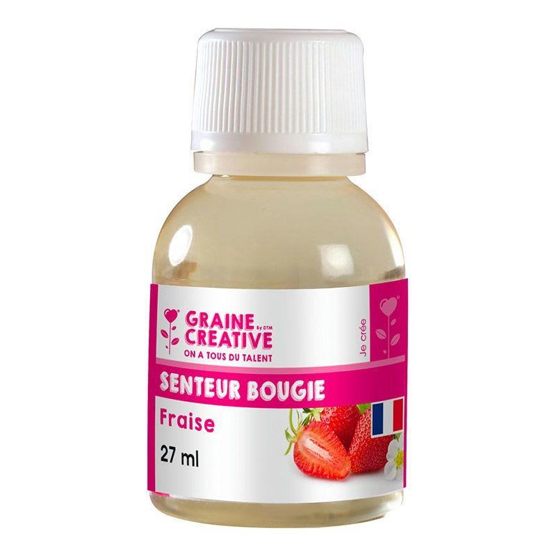 - Parfum pour bougie - senteur Fraise 27 ml