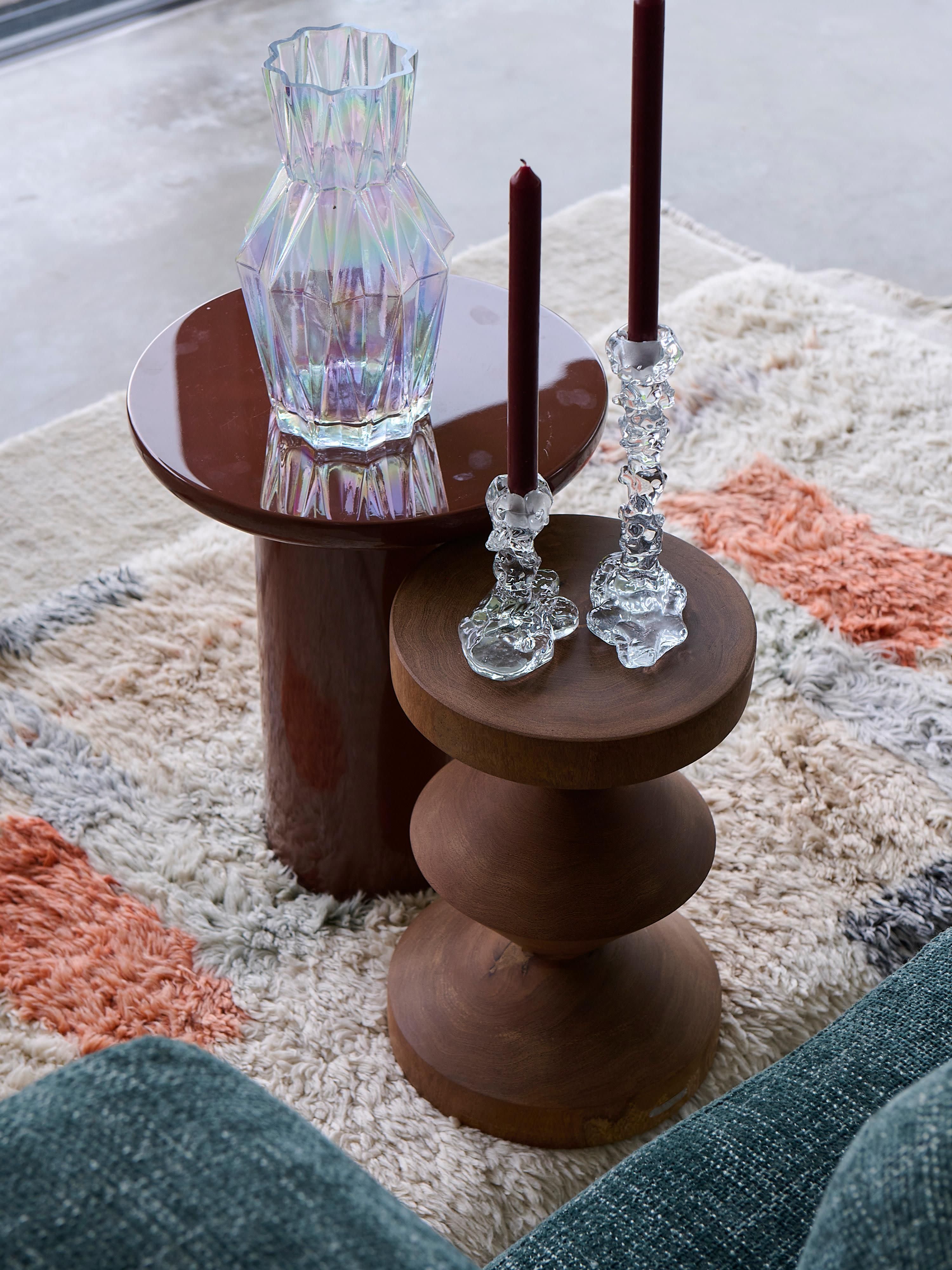 Handgefertigter Glas-Kerzenhalter Drip