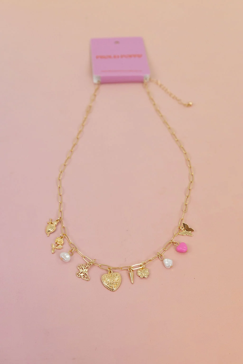 Multi Charm Chain Necklace