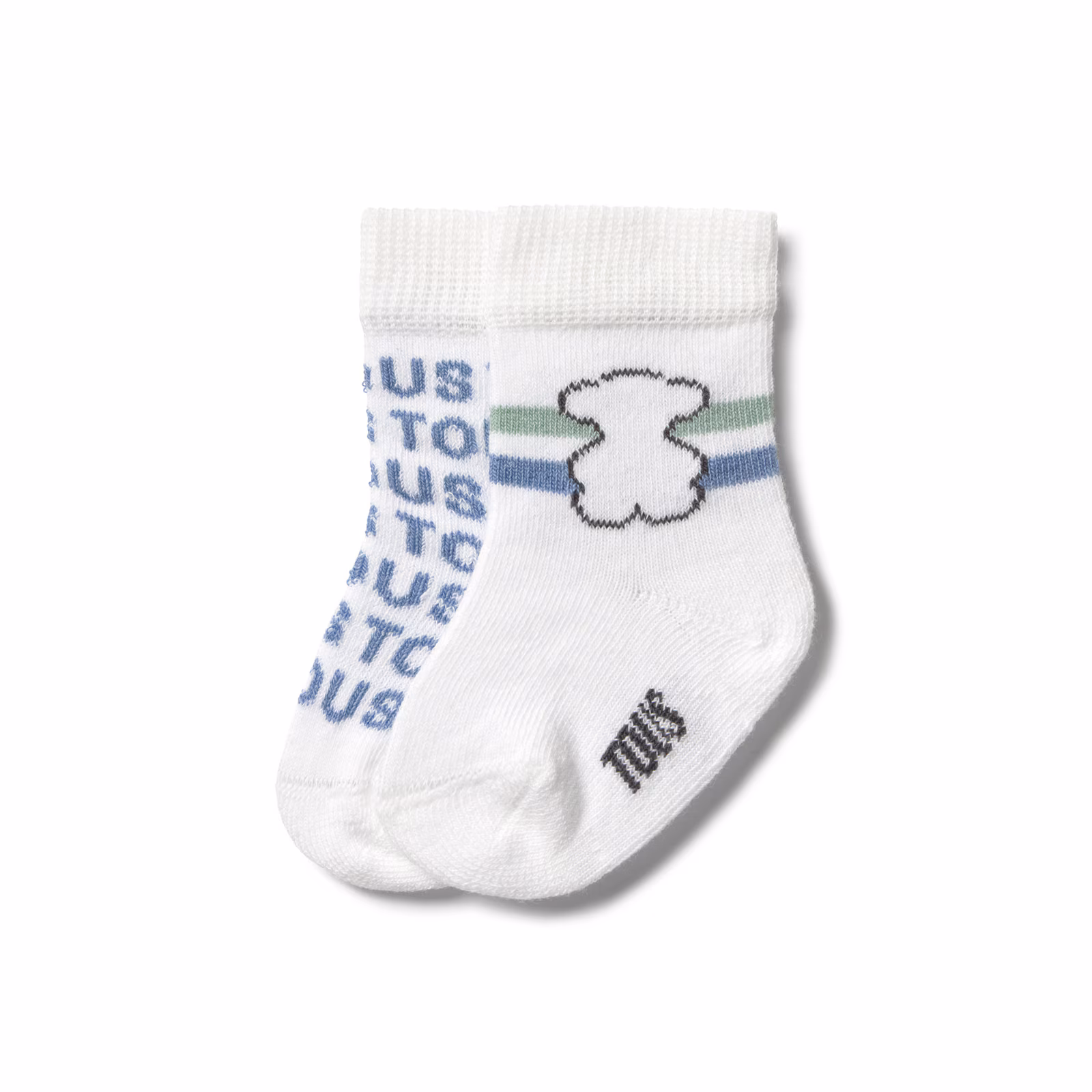 Set 2 pares de calcetines bebé SSocks celeste