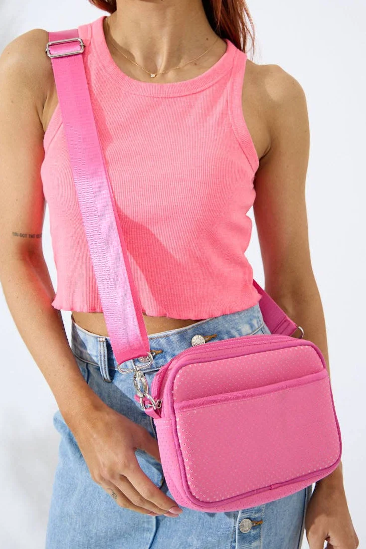 Neoprene Santa Cruz Crossbody Bag - Bubblegum