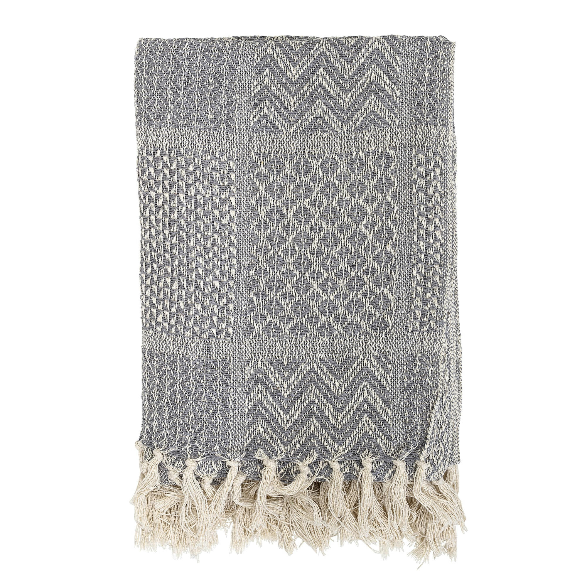 NORDIQUE - Plaid Clemence en coton recyclé 130x160cm