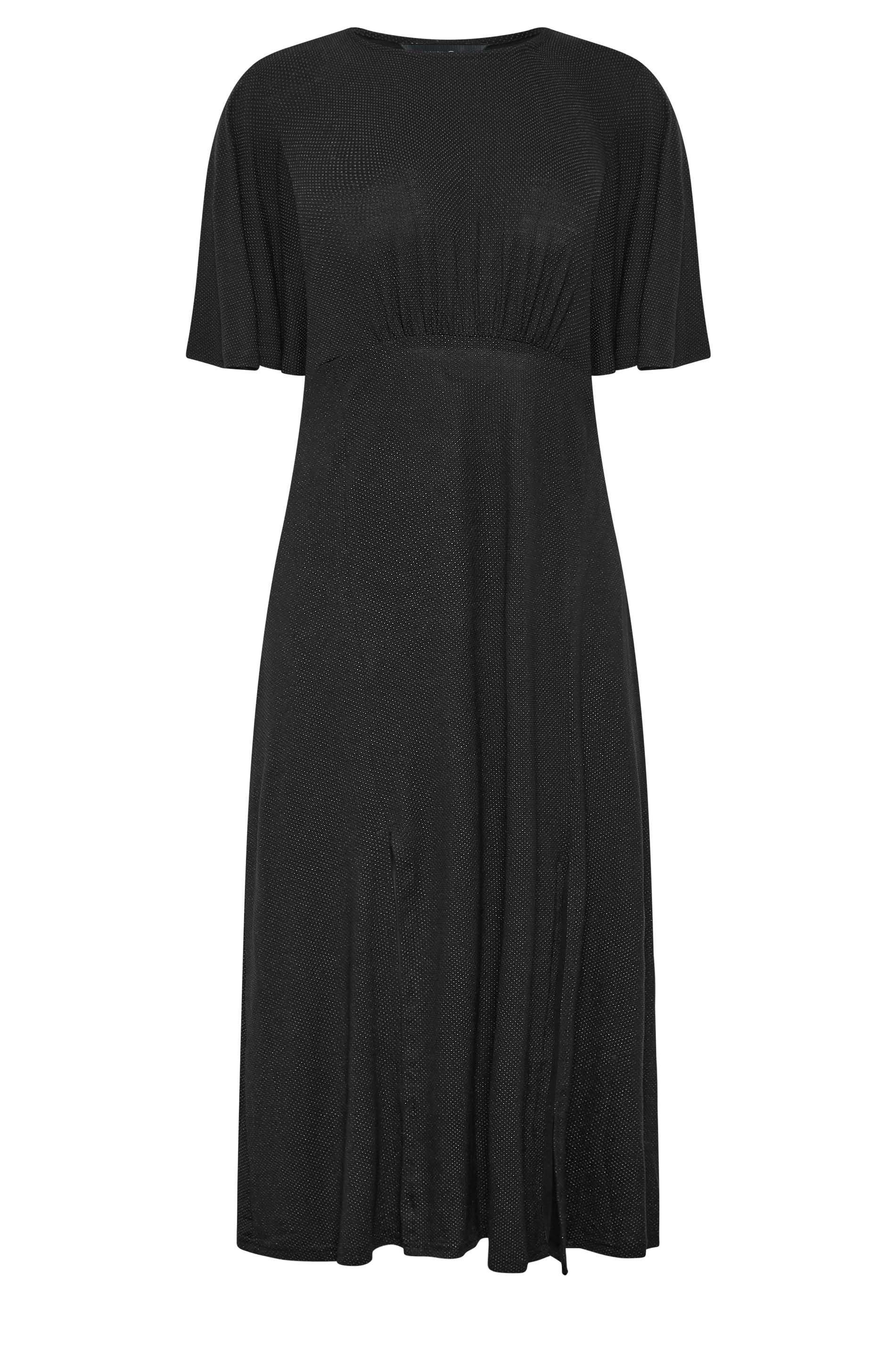 M&Co Angel Sleeve Split Hem Midi Dress
