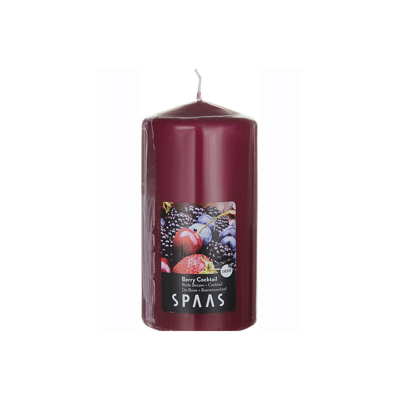 Bougie Cylindre parfumée cocktail baie 15 cm