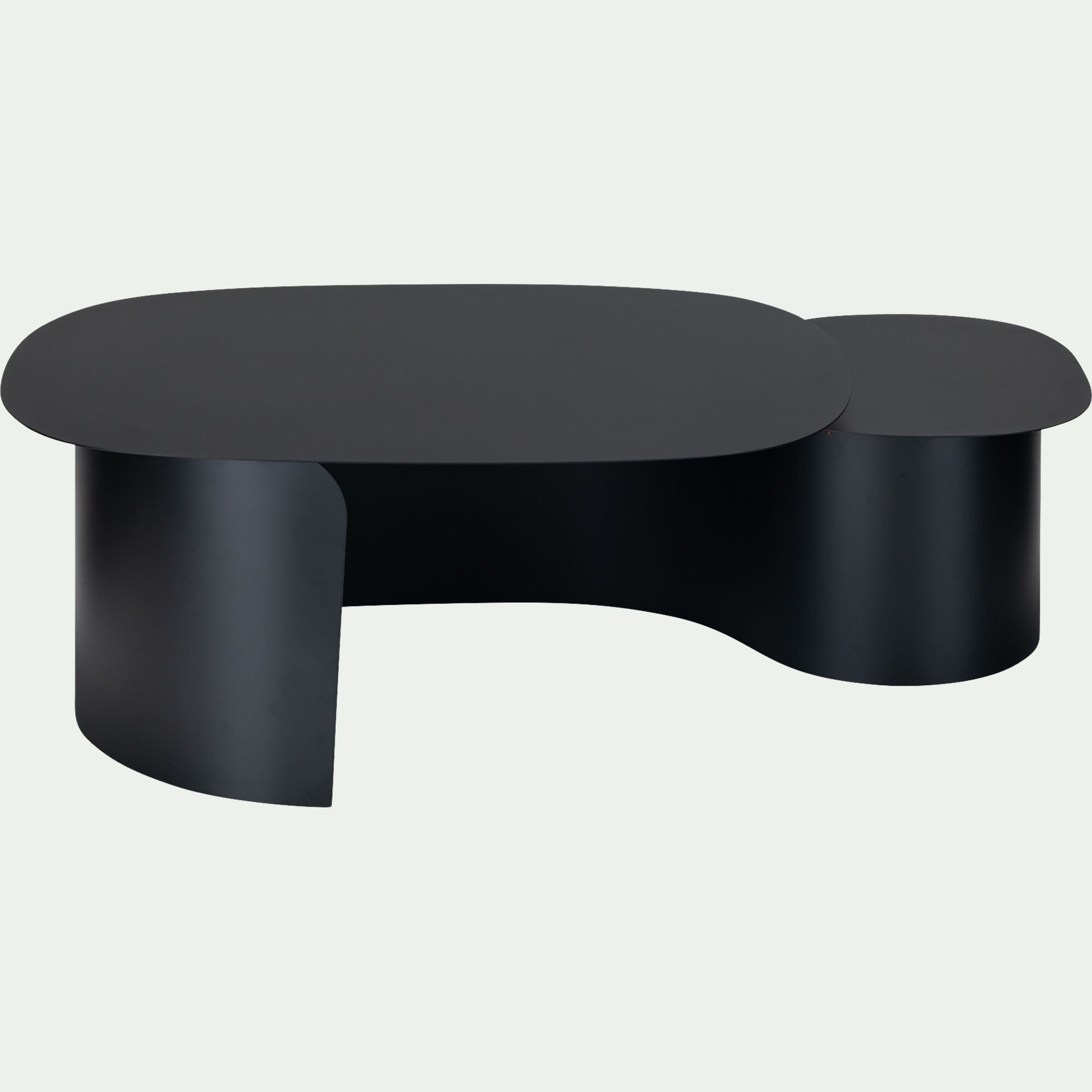 NUMA - Table basse en acier L125xH37cm - noir