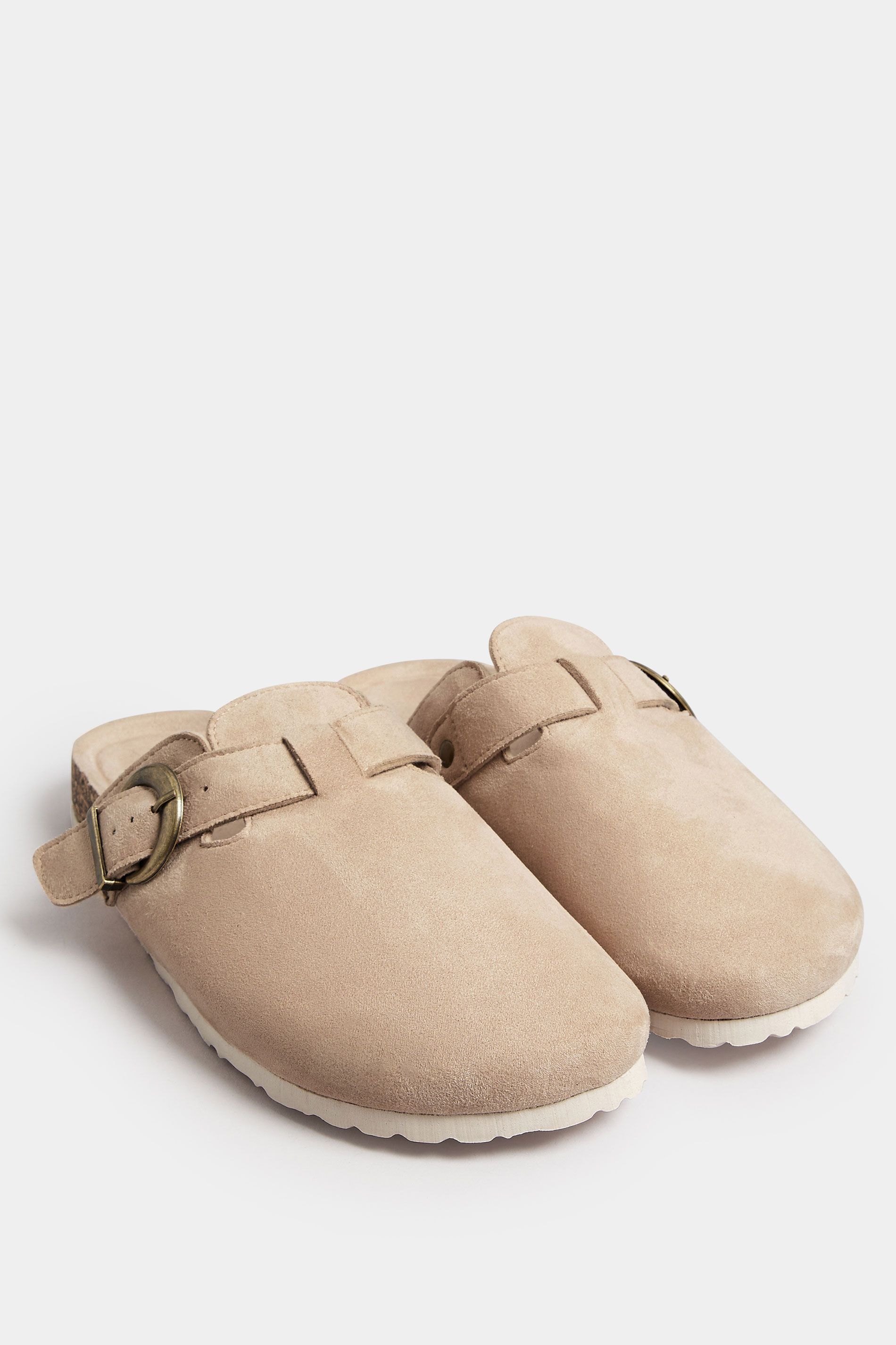 Yours Extra Wide Fit Faux Suede Clogs