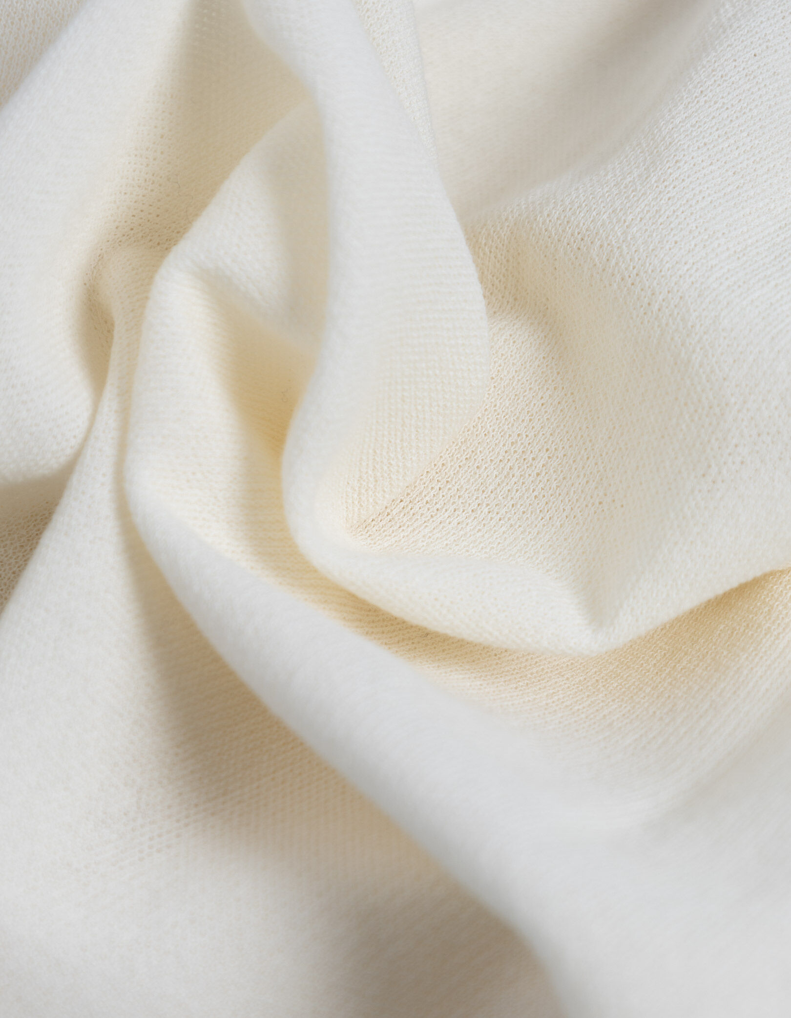 Cardigan manches courtes blanc tricot deux poches Femme