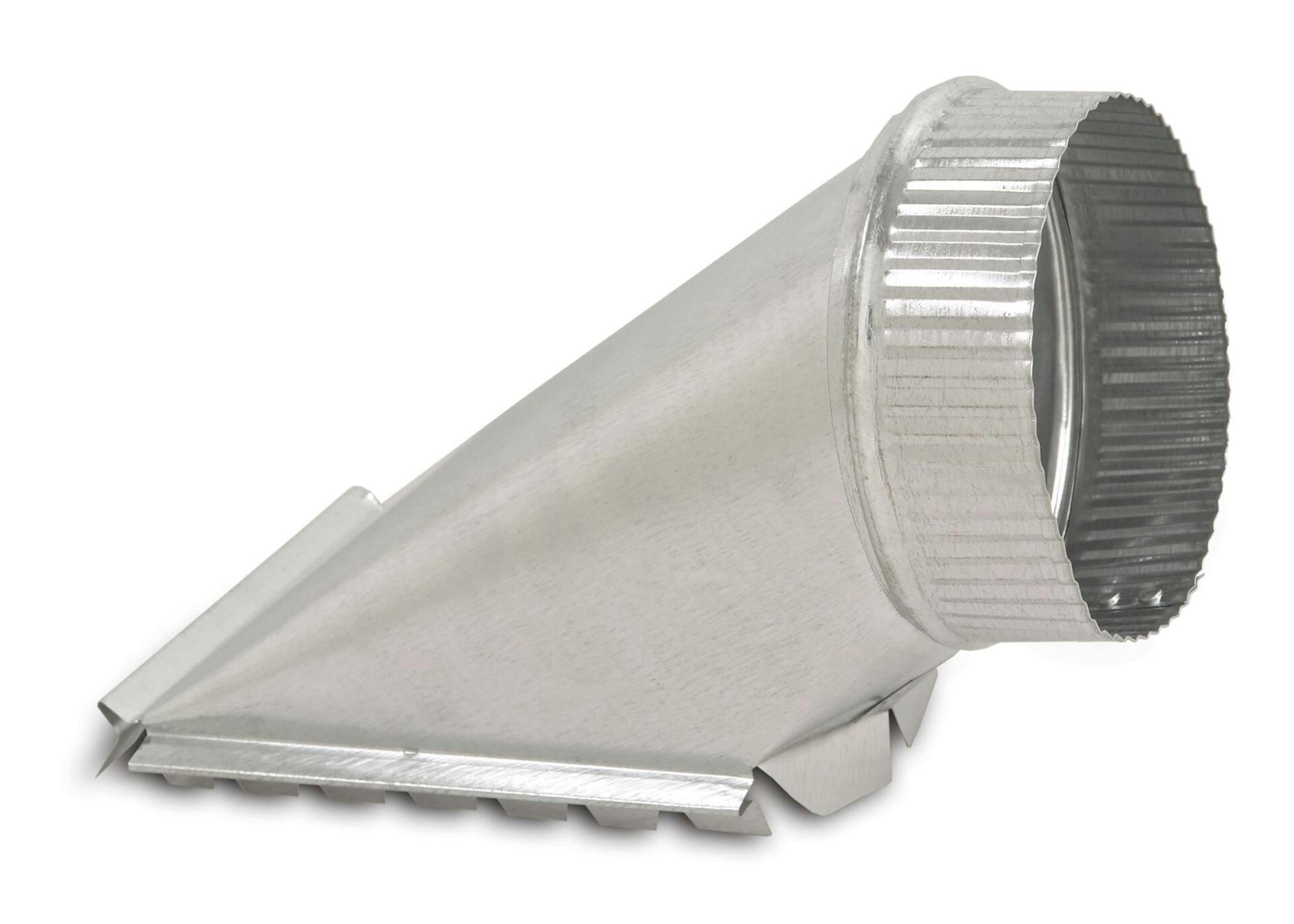 Imperial Top Take-Off For Transition From Rectangular To Round Branch Duct, Galvanized Steel, 5-in