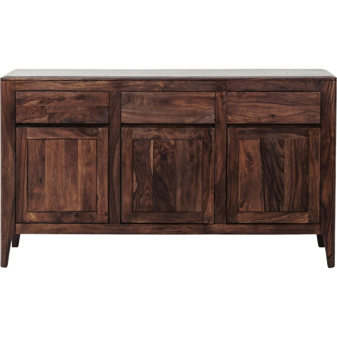 BROOKLYN WALNUT - Buffet 3 portes 3 tiroirs en Sheesham massif