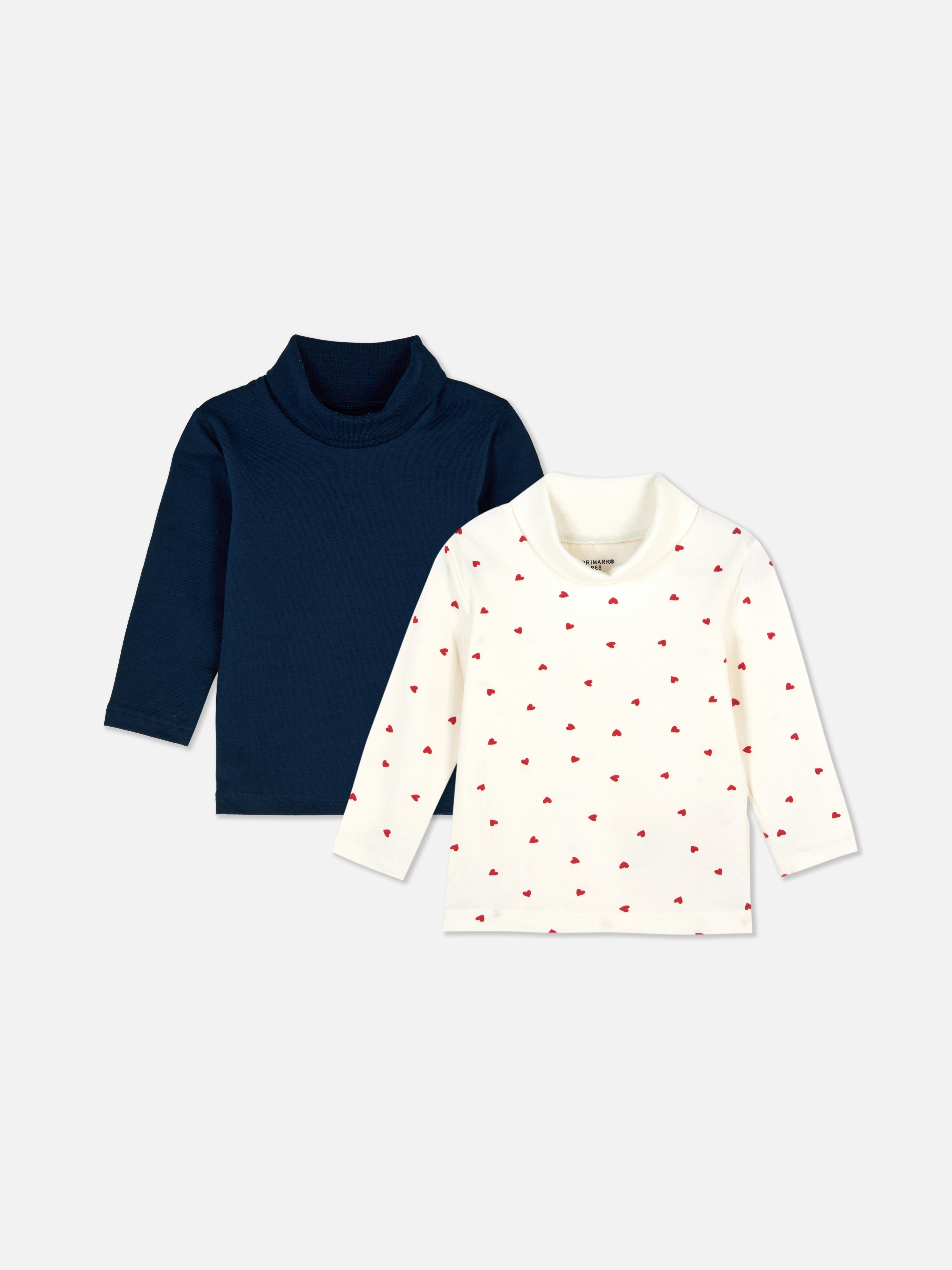 2pk Roll Neck T-Shirt