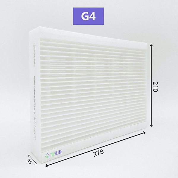 Filtres G4/F7 compatibles ALDES DEE FLY MODULO ou HYGRO sans by-pass