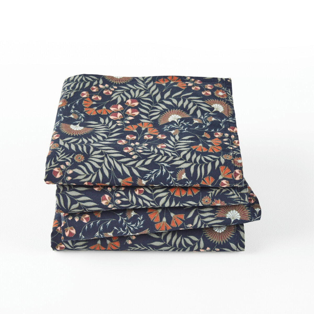 Lot de 4 serviettes de table coton lavé Majari