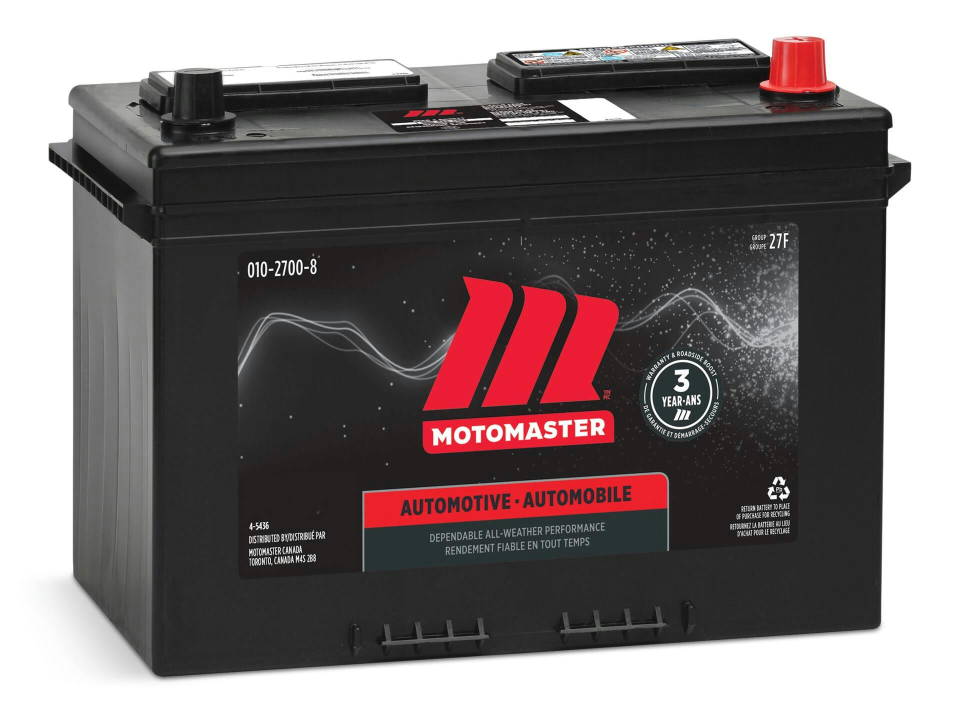 MOTOMASTER Group Size 27F Battery, 710 CCA