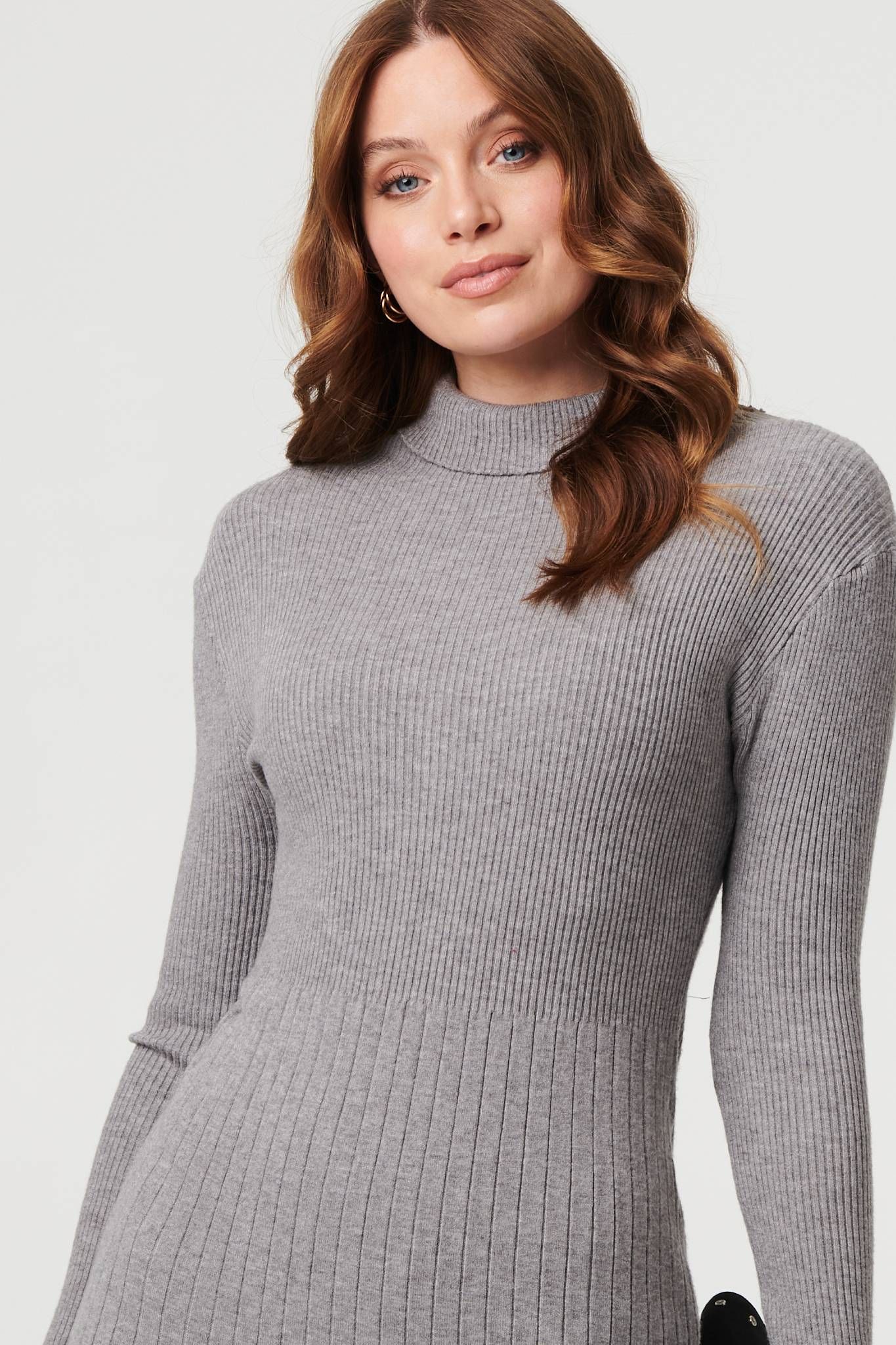 Izabel London Textured Knit Bodycon Midi Dress