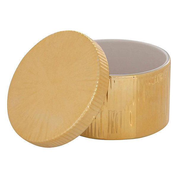 Boîte céramique automne doré H9cm - Atmosphera