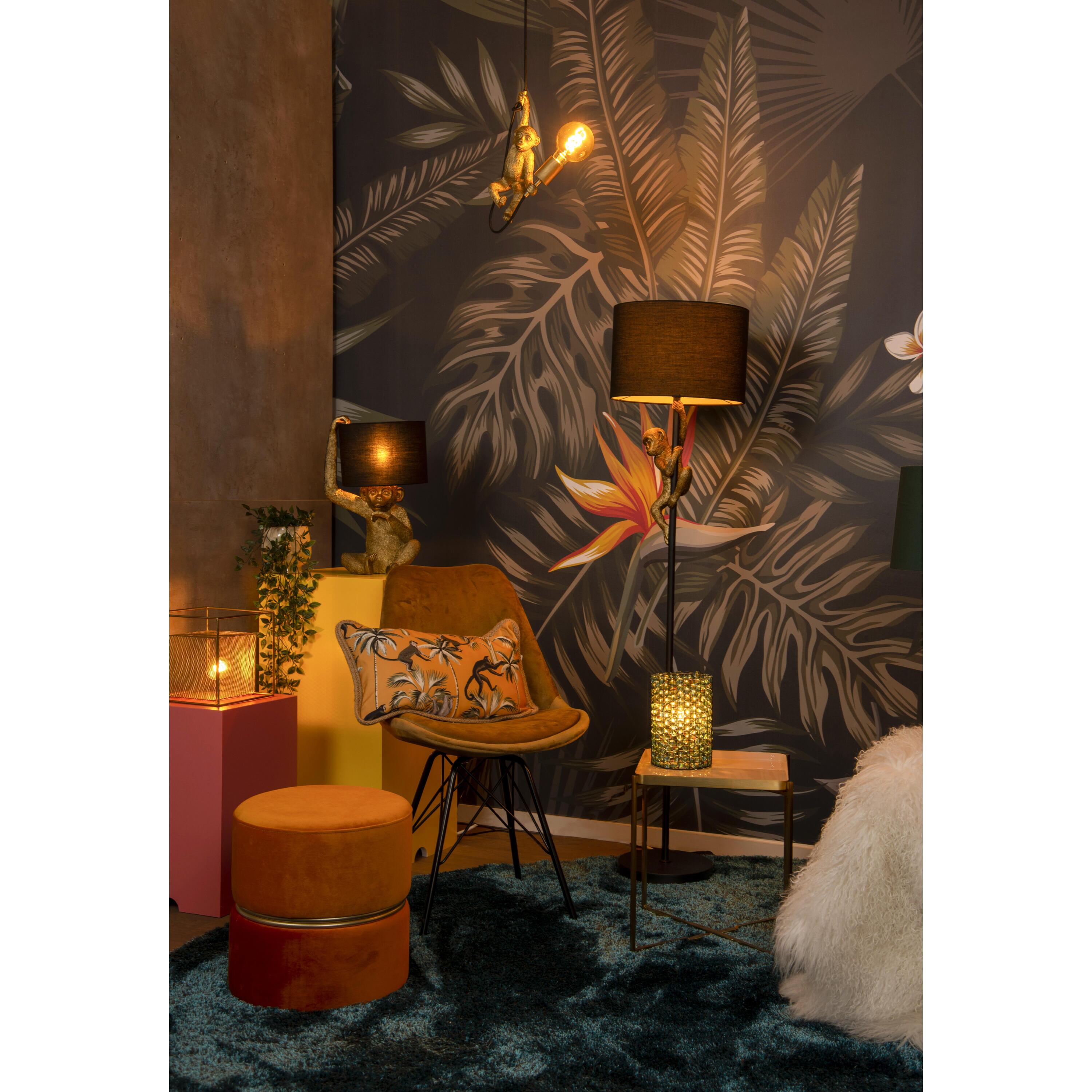 Chimp vloerlamp zwart