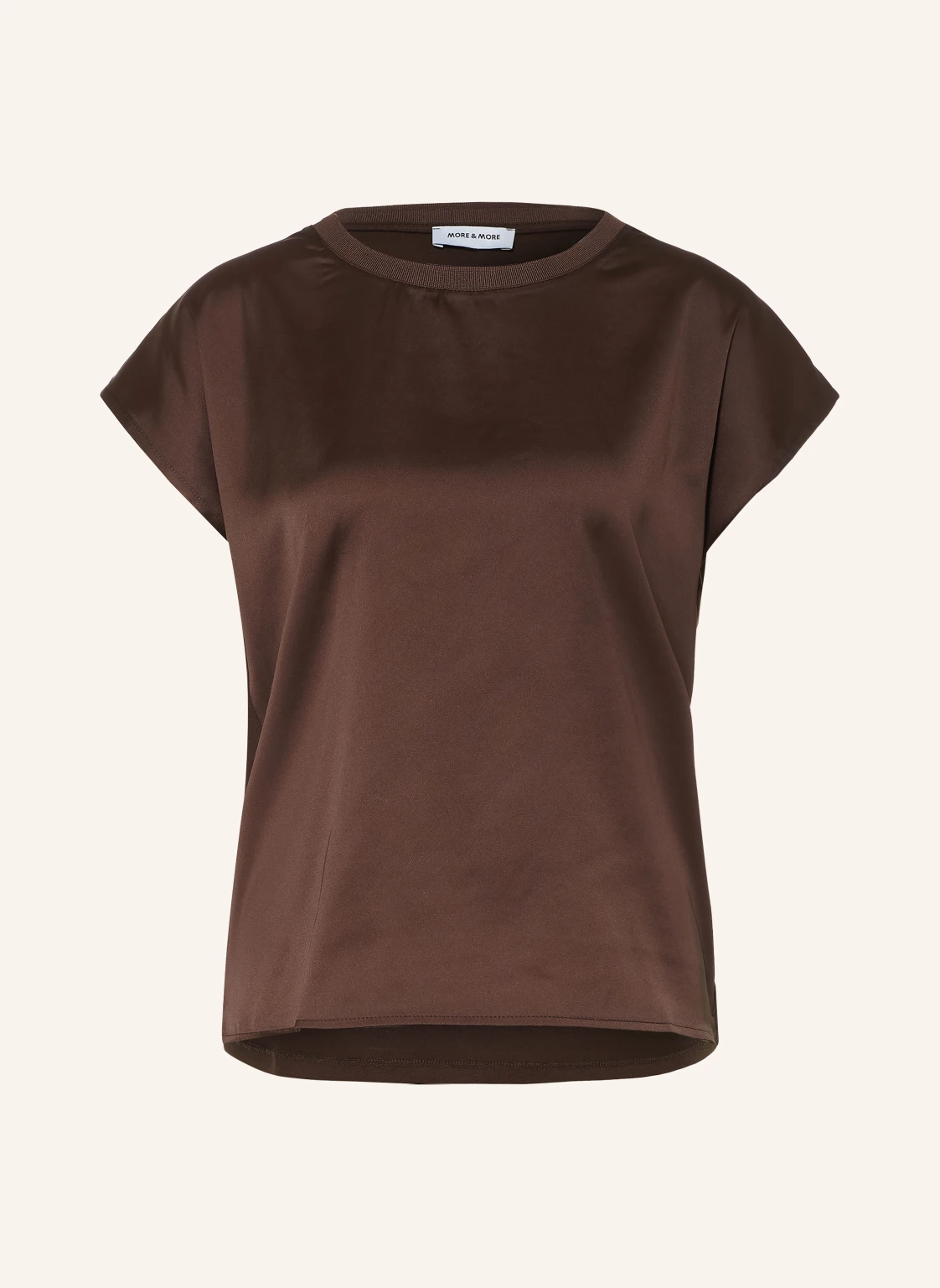MORE & MORE Blusenshirt im Materialmix