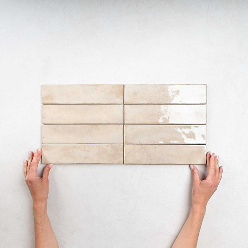 Carrelage Effet Zellige Beige FUSION Beige 6x25cm - Les Carreaux de Jean