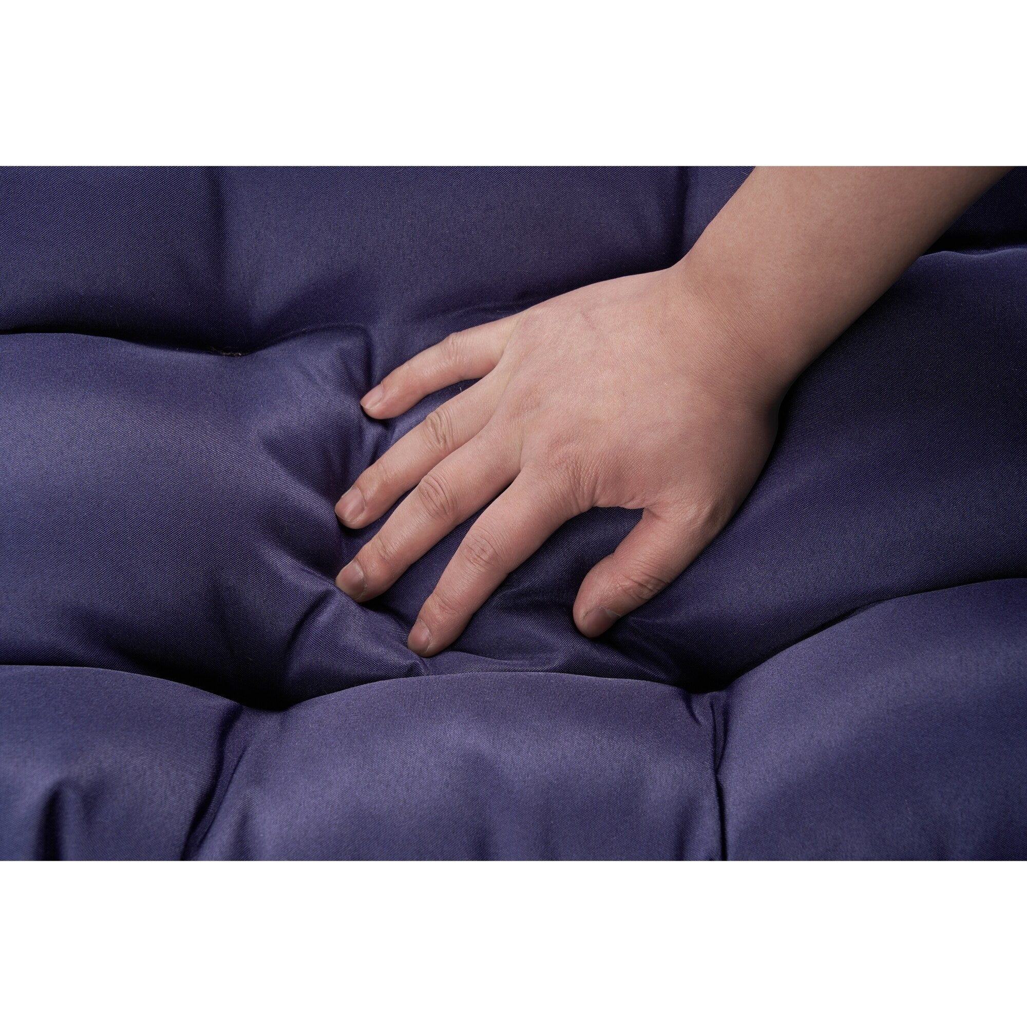 PE Rattan Egg Hanging Chair with 360lb Capacity, Waterproof Cushion and UV-Resistant