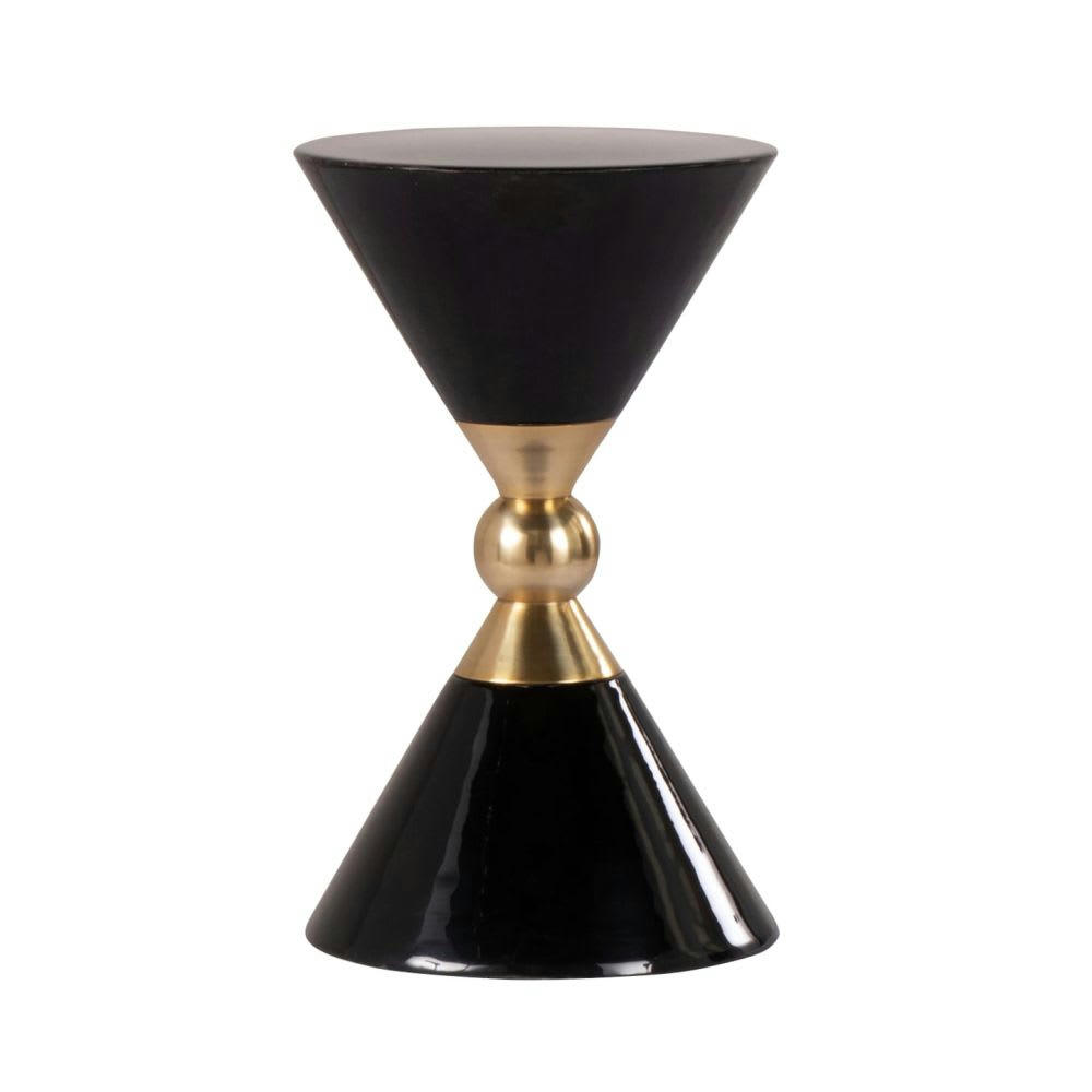 - Déco à poser grands triangles superposés noir et doré