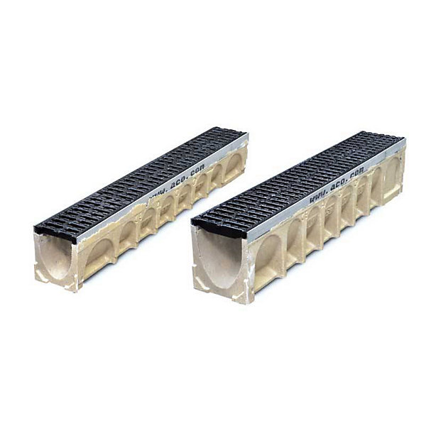 Caniveau Classe D 400 kN - Multidrain MD100 - ACO - 1 m