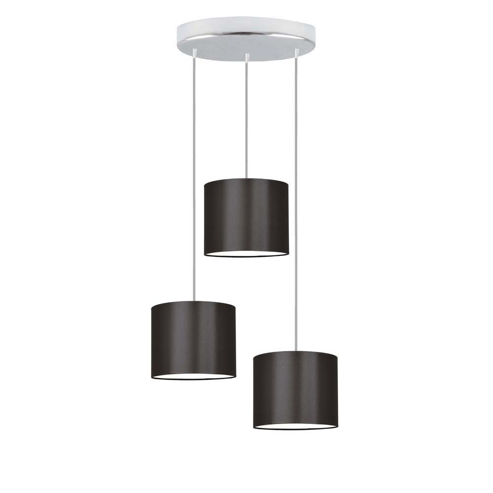 Lampa wisząca regulowana PUEBLO Chrom/ Brązowy