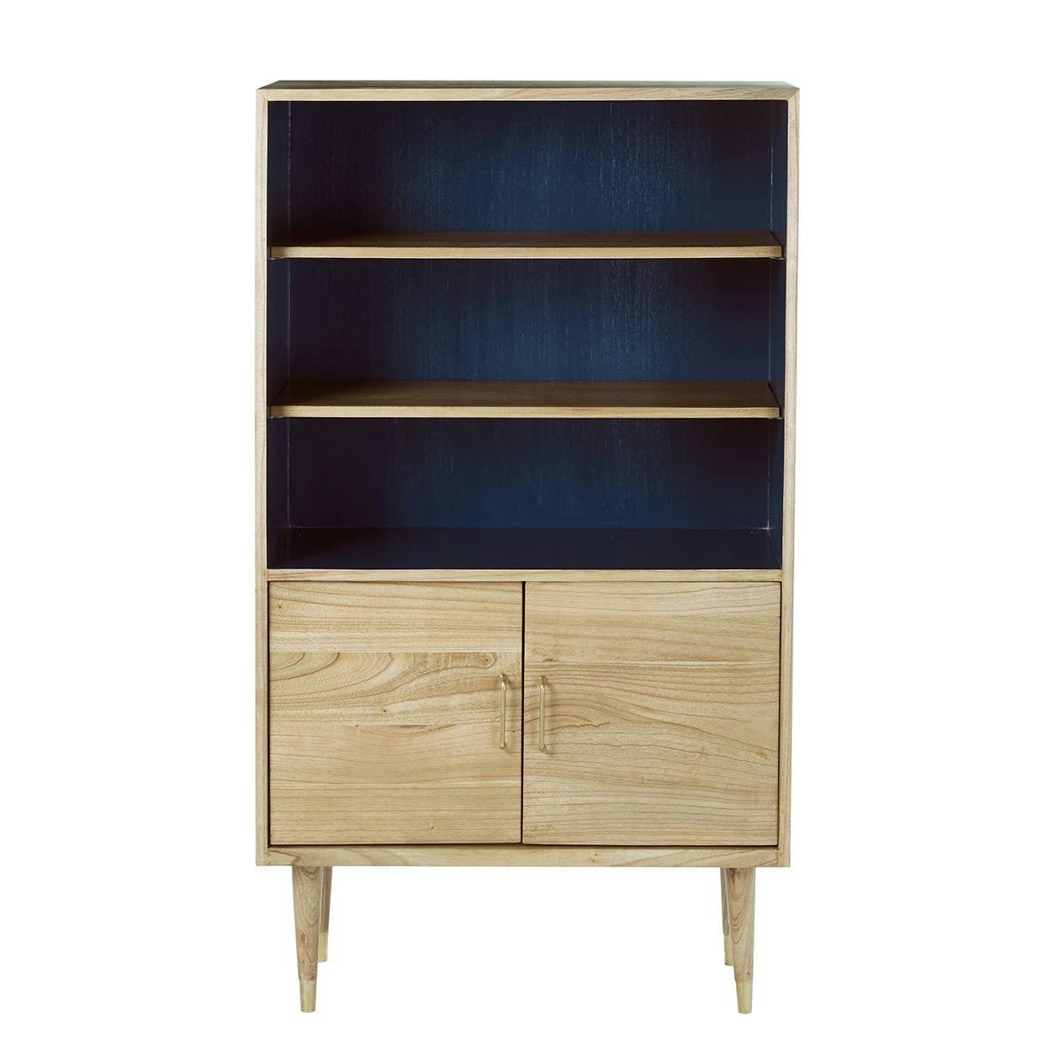 FIFTIES - Bibliothèque en mindi massif