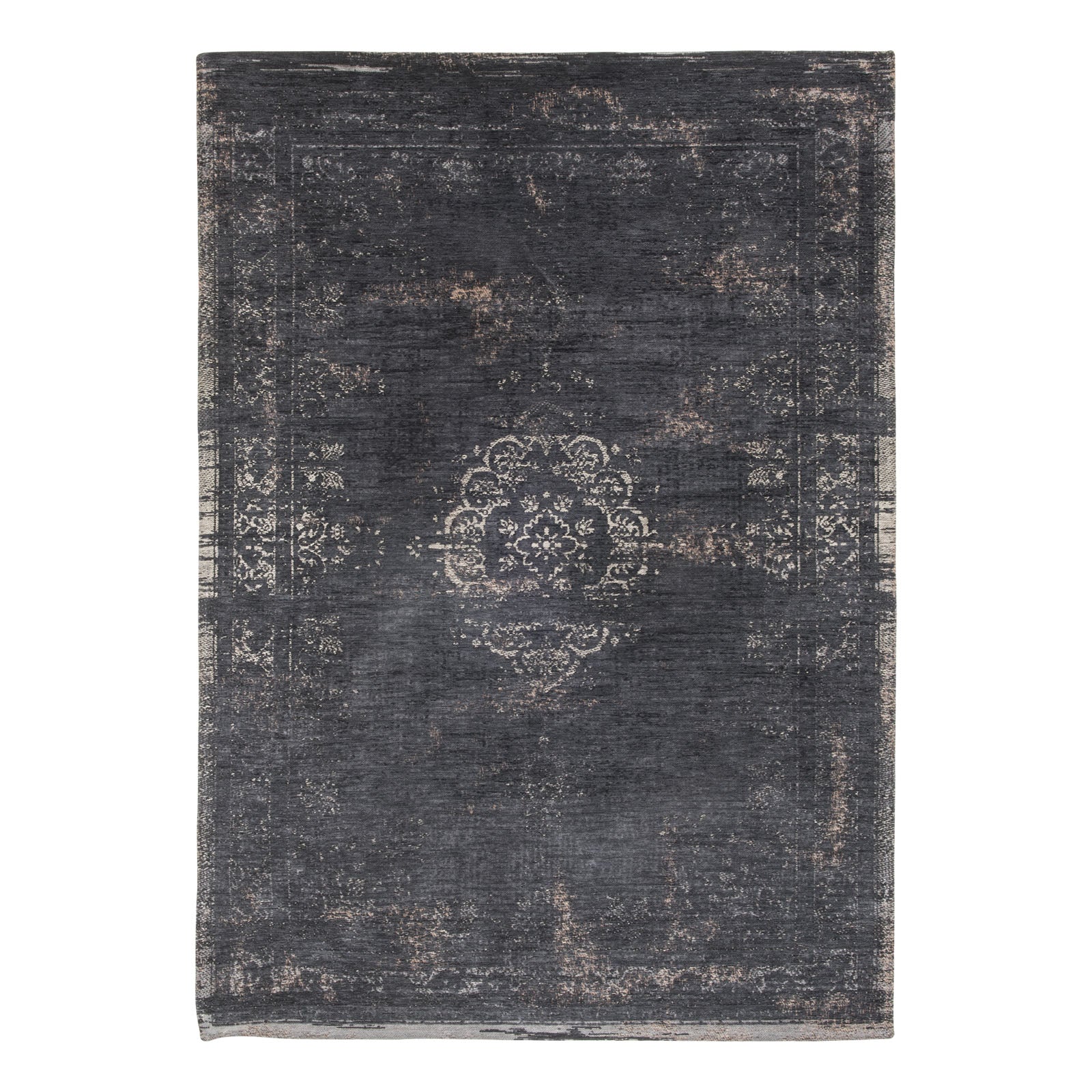 Ecorugs vloerkleed Mineral Black - zwart - 80x150cm