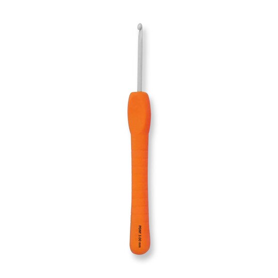 Pony Orange Easy Grip Crochet Hook 3mm x 14cm