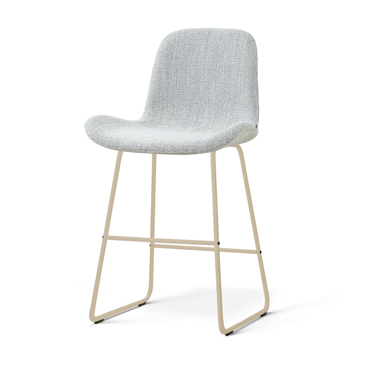 Nolon Nino-Fé barkruk grijs melange - beige onderstel - 65 cm