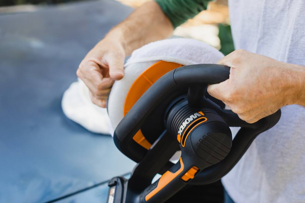 WORX WX856L 20V Brushed Cordless Polisher, 10-in