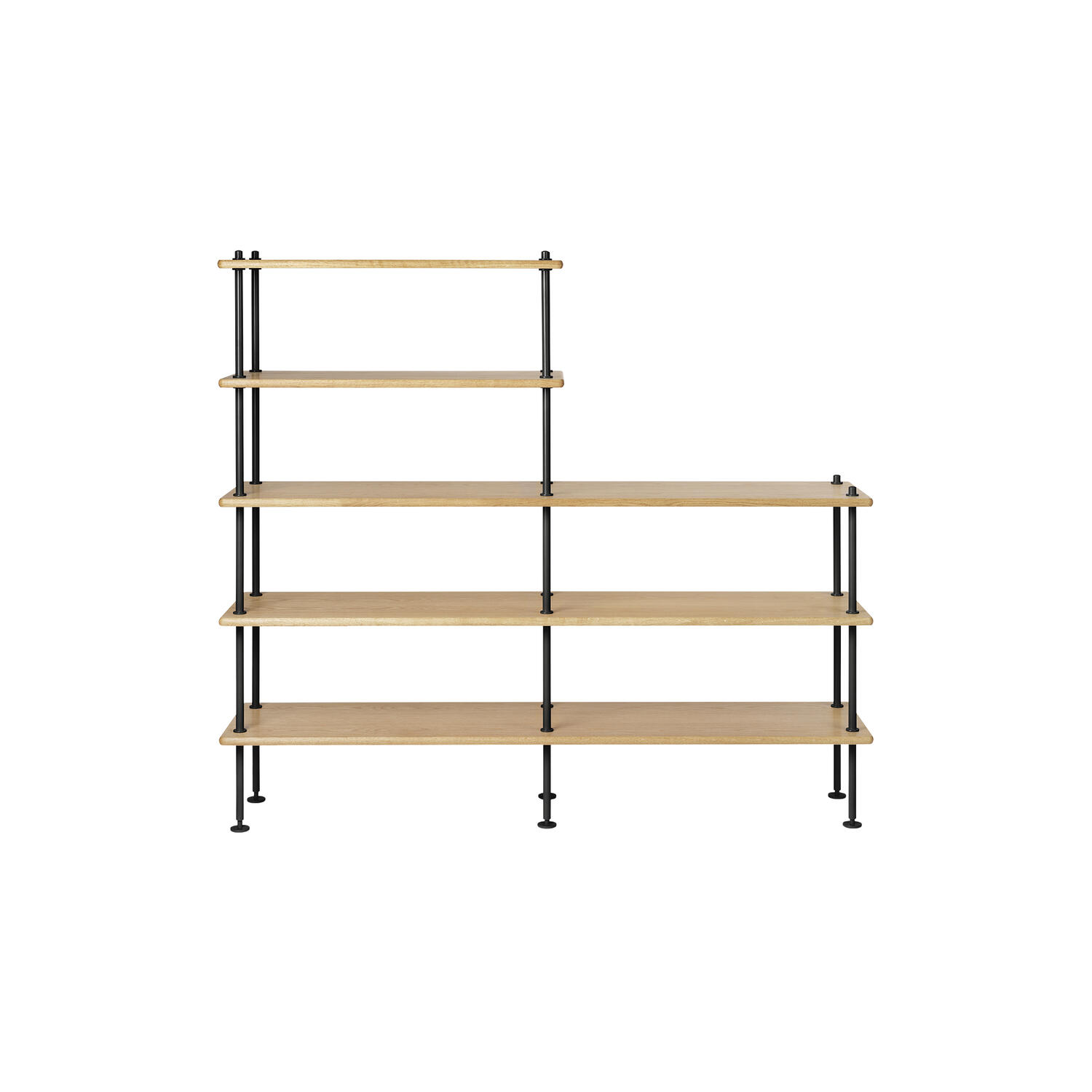 BM0253-2 hyldesystem, olieret eg/sort