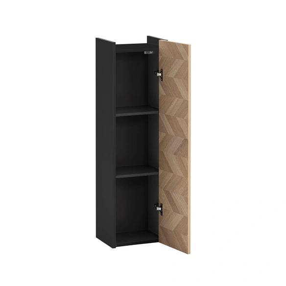 Highboard »Lorna«, (BxHxT): 30,2 x 106 x 23,4 cm, Schwarzmatt