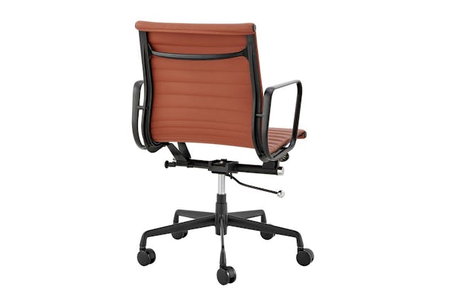 NNEKGE Low Back Office Chair (Tan Leather)