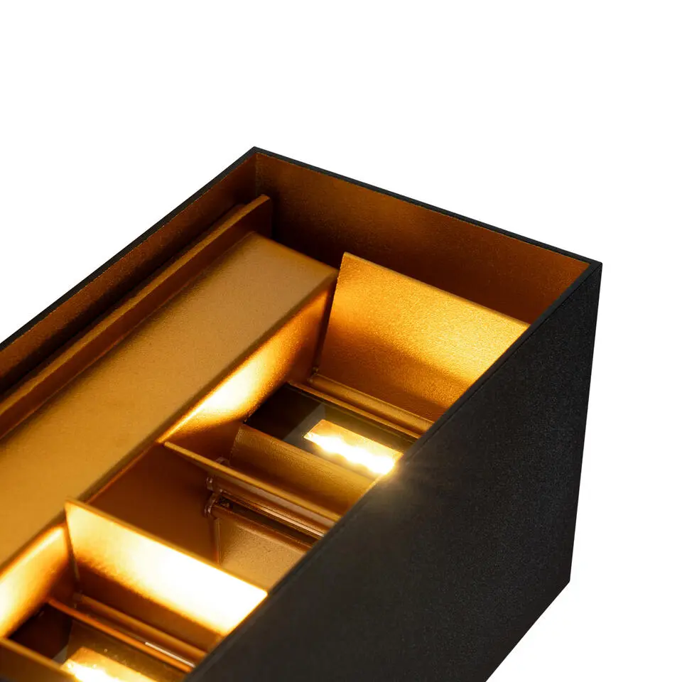 Qazqa up? en downlight lamp edwin goudkleurig ge?ntegreerde led