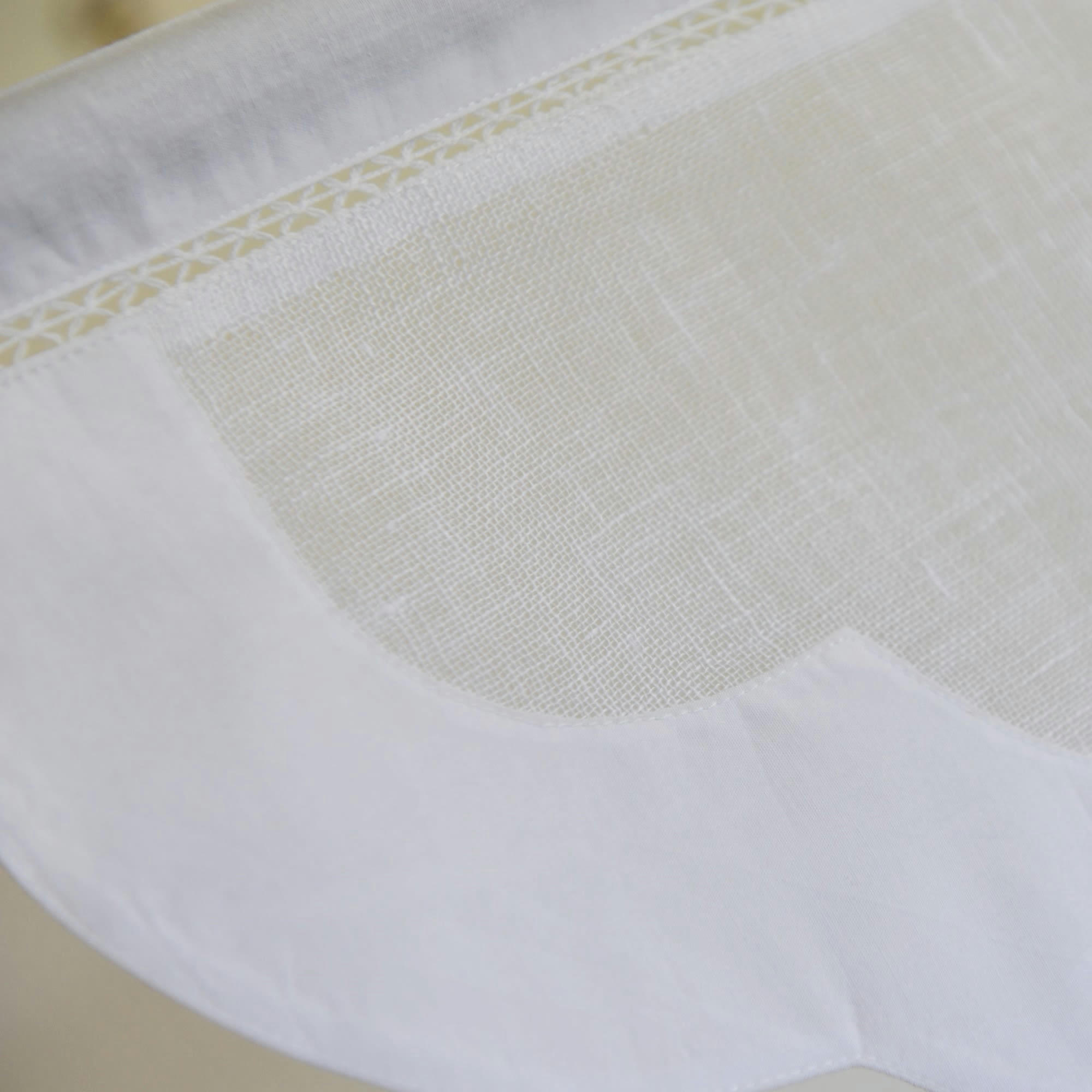 CHAMBORD - Cantonnière avec feston et pompons 45X22 CM