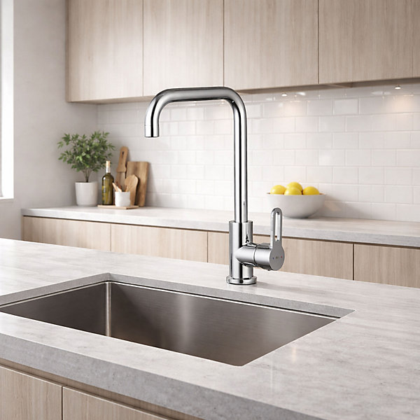 Mitigeur haut de cuisine Baltic H. 34,7 cm acier chromé