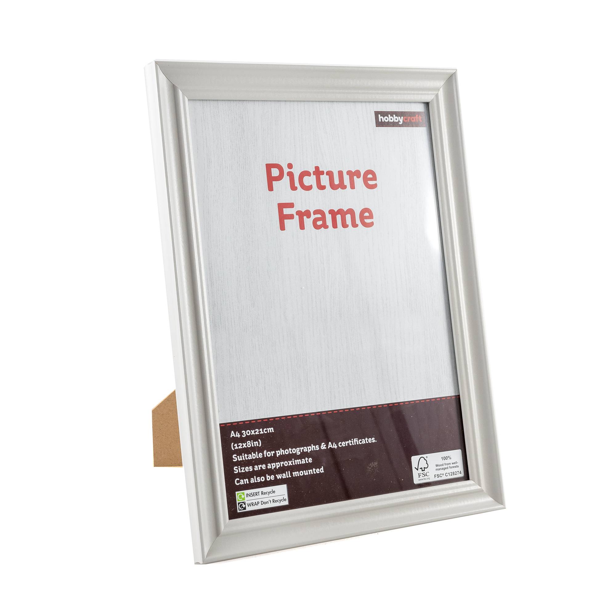Vintage Grey Picture Frame A4