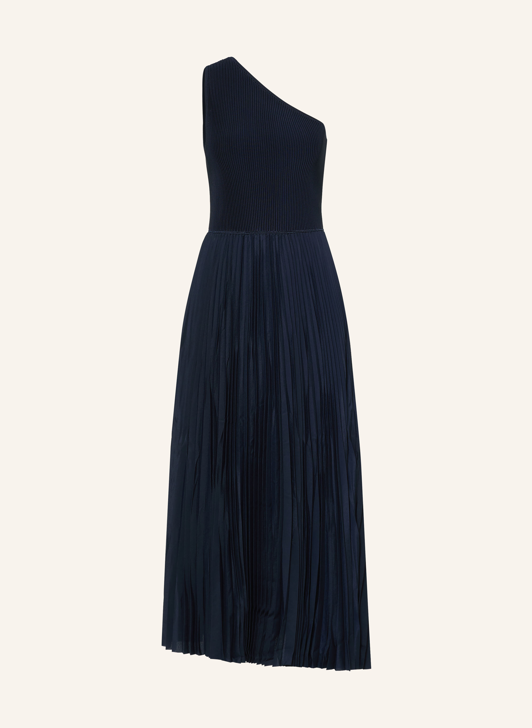 BOSS One-Shoulder-Kleid FOKI im Materialmix