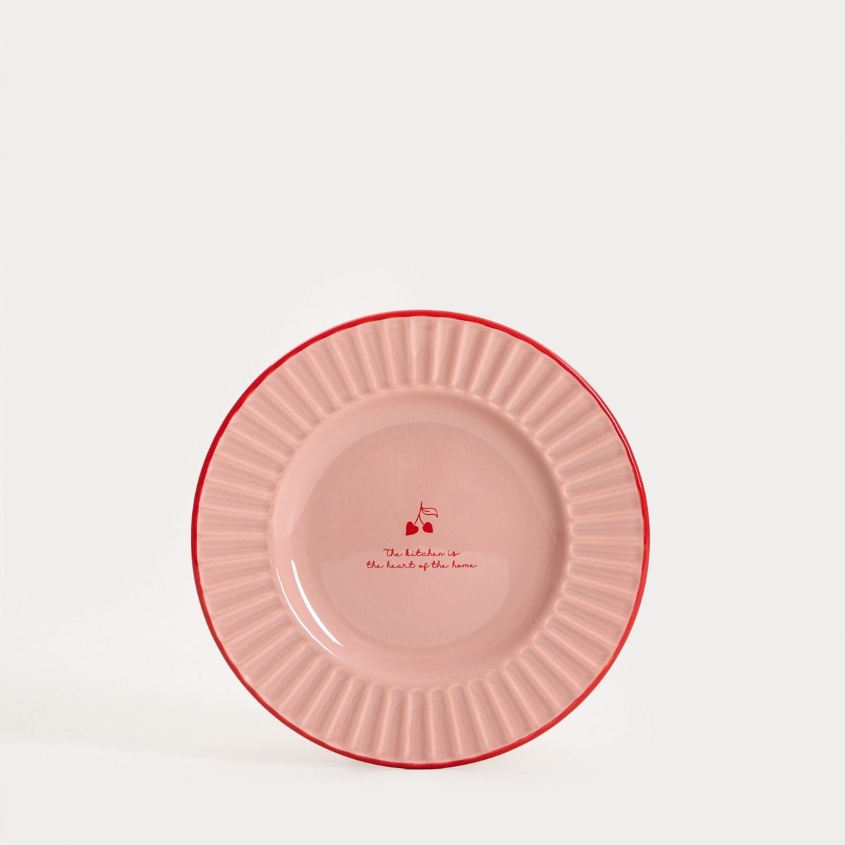 Talerz CHERISH LOVE deserowy różowy 21 cm
