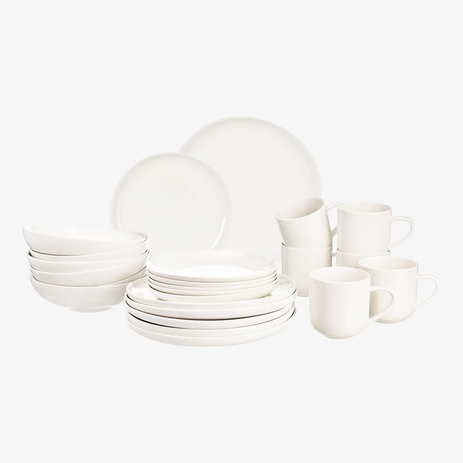 Geschirr-Set Luna für 6 Personen Creme, 24 -tlg.