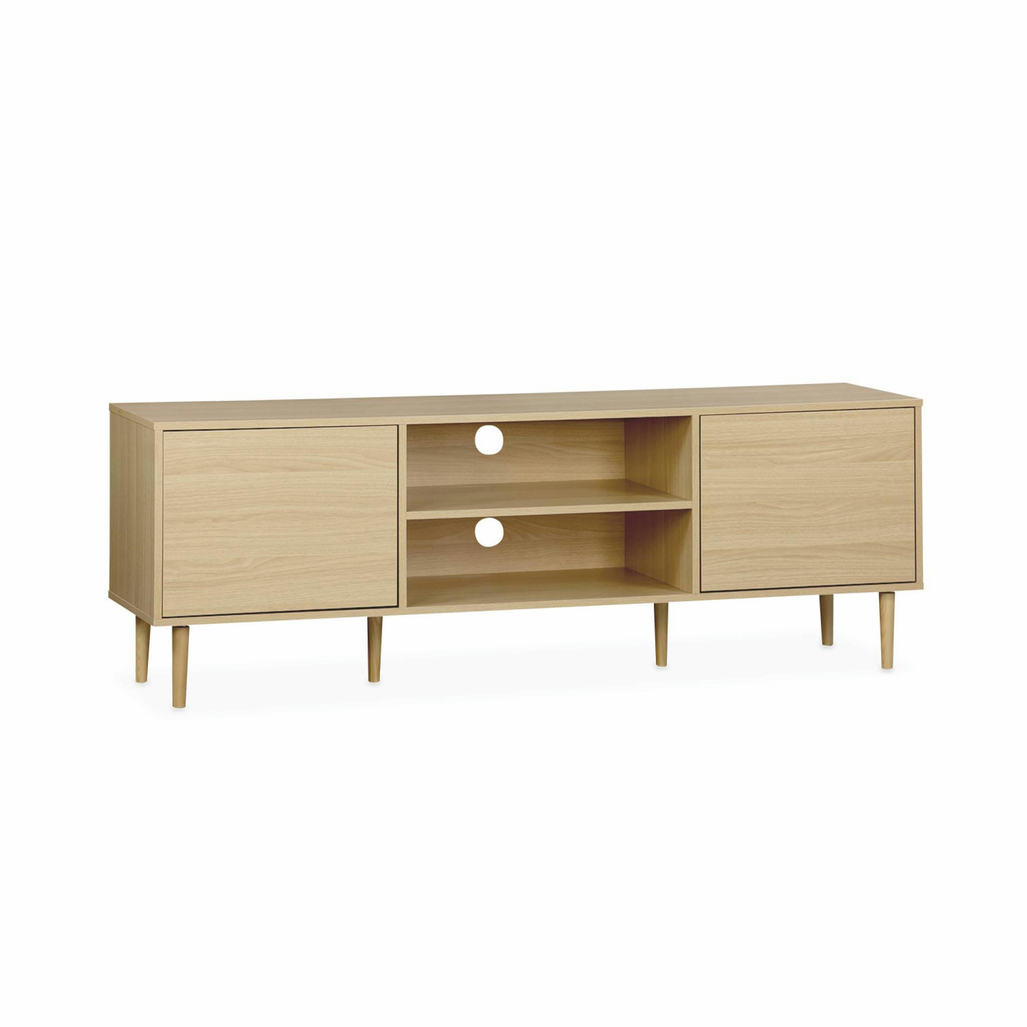 MIKA - Meuble tv décor bois