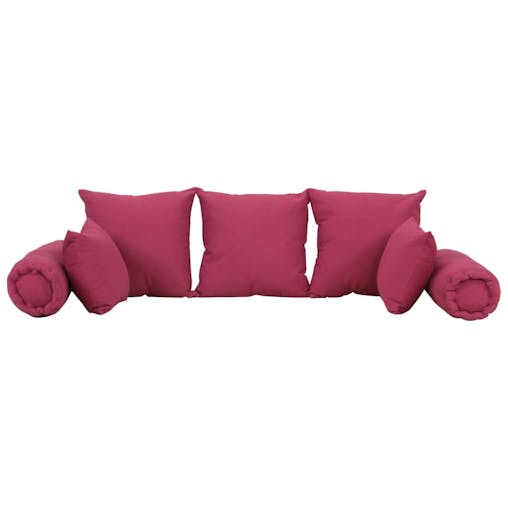 NNEVL 7 Piece Throw Pillow Set Pink Fabric