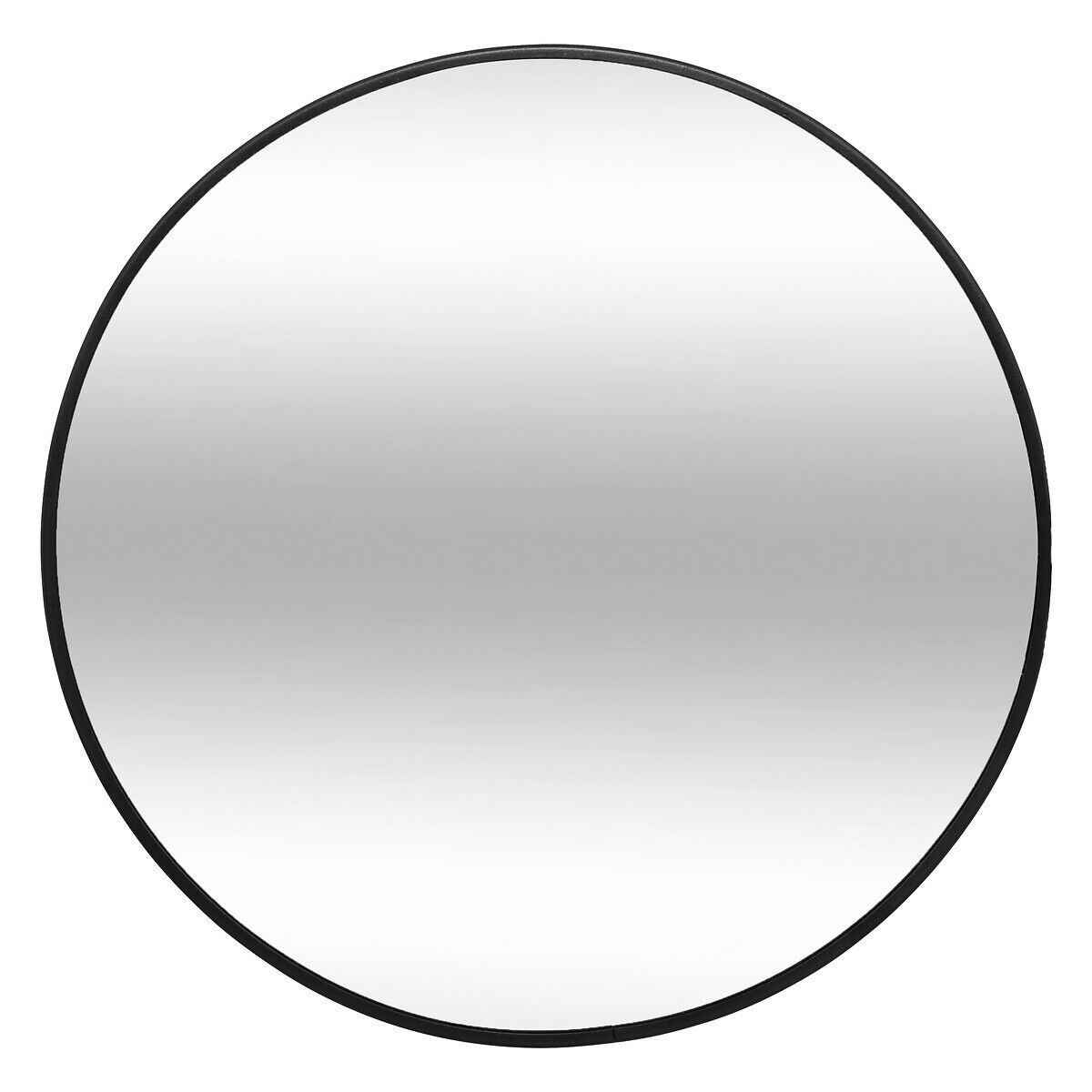 Espelho de parede alice redondo preto em metal 38cm