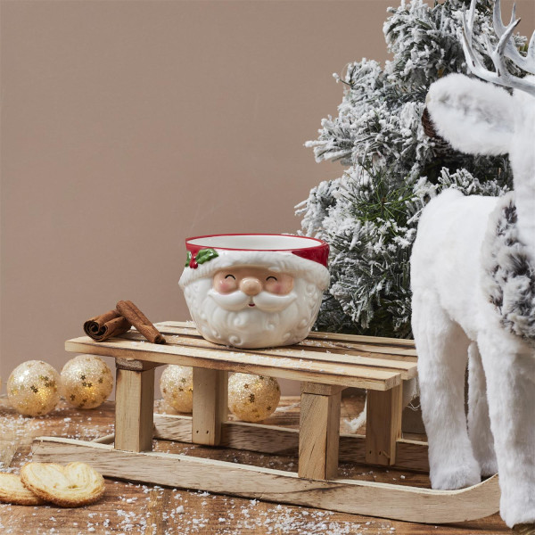 MISKA ŚWIĄTECZNA z motywem Mikołaja CERAMICZNA 200 ml