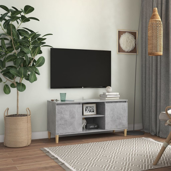 Szafka Pod Telewizor Szafka RTV Stolik Półka Szara 103.5x35x50 cm