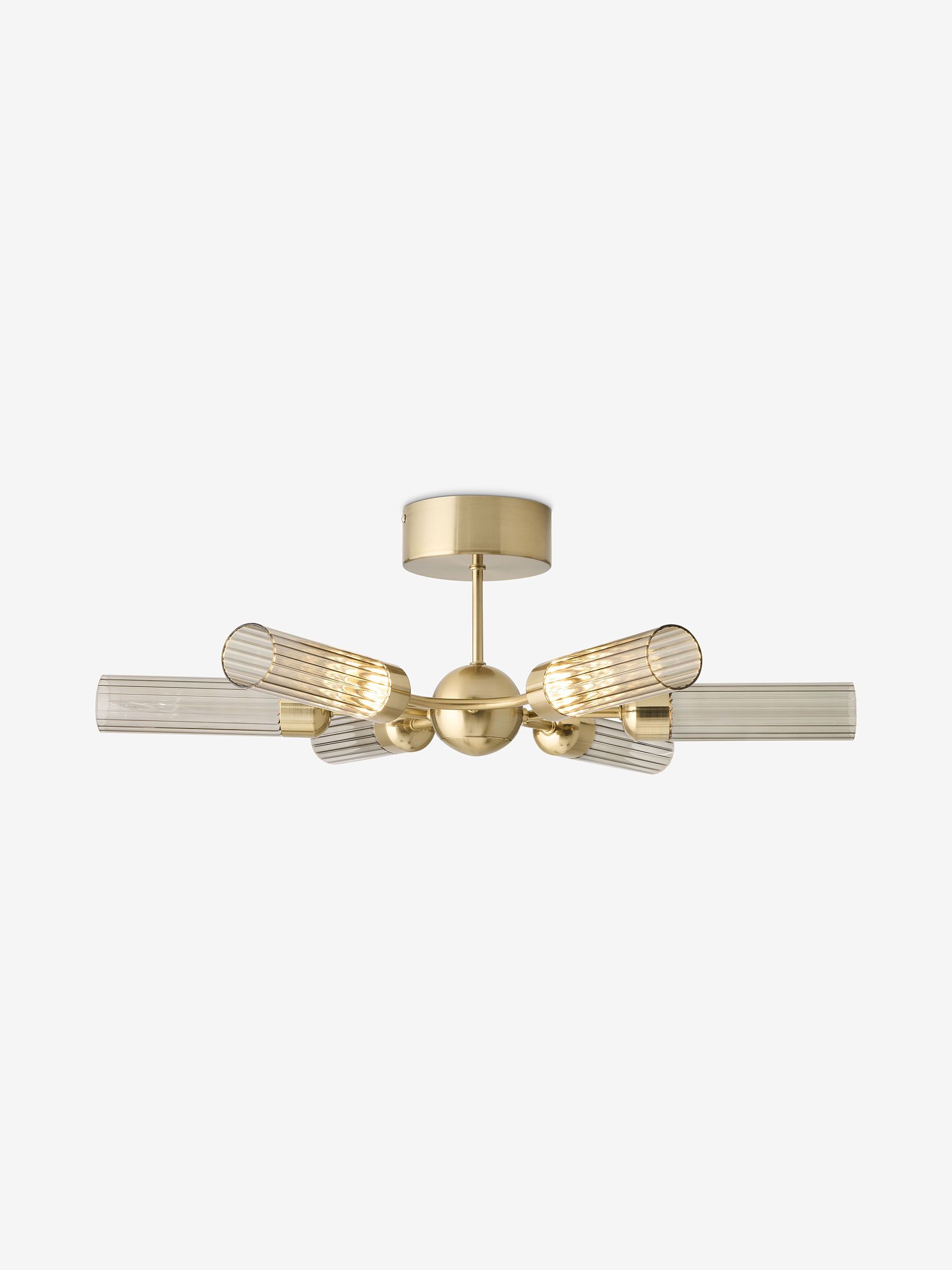 Verona Flush Ceiling Light Fitting in Champagne Gold