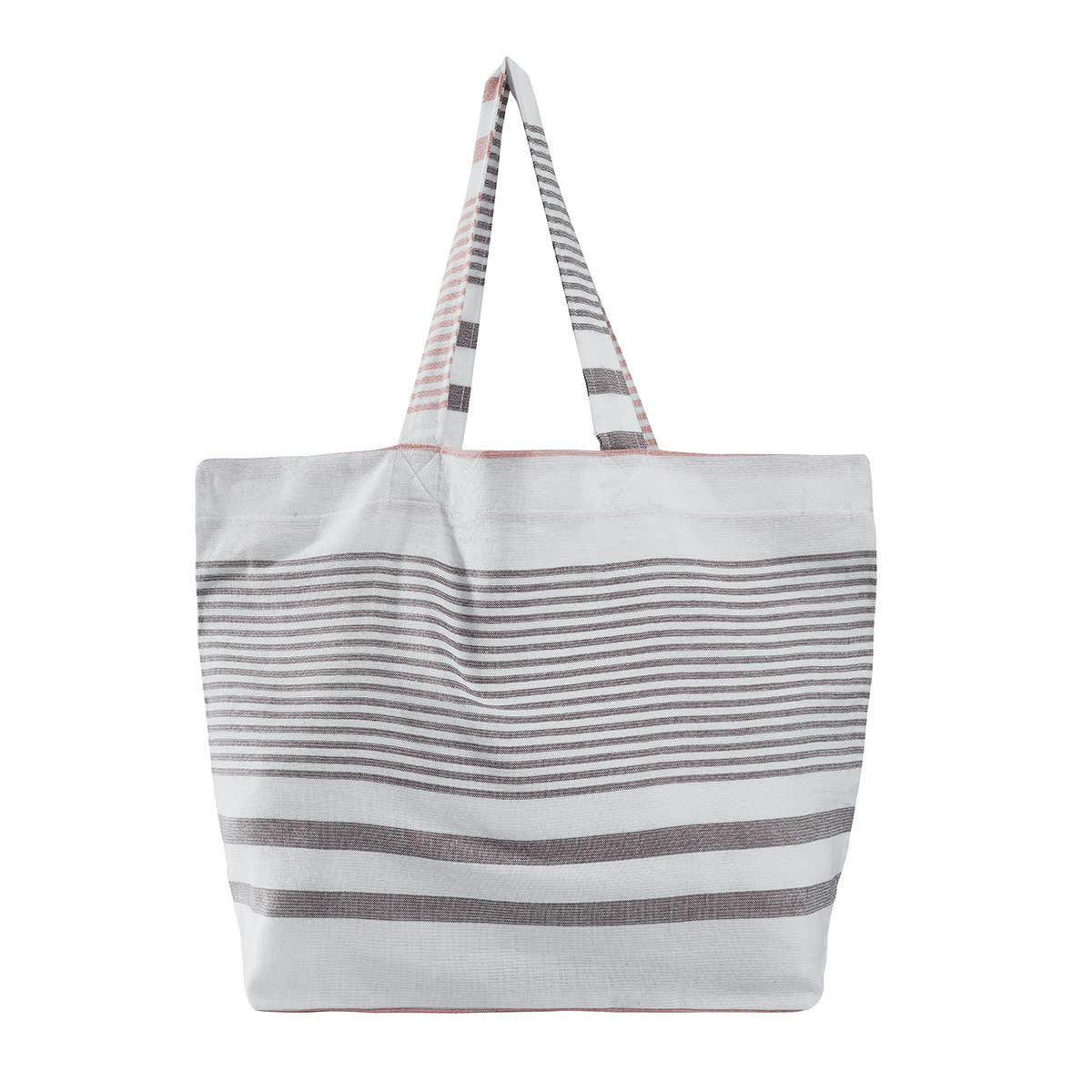 - Sac de plage shopping toile de coton Corail 40x55 cm